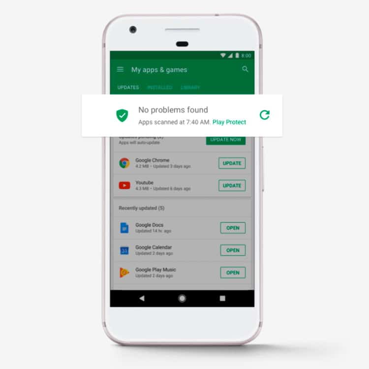 Google Play Protect El certificado de seguridad llega a los móviles