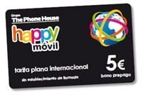 Tarifa plana internacional Happy móvil