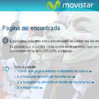 Anonymous ataca a movistar Anonymous ataca a movistar