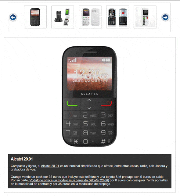 8 teléfonos móviles para personas mayores