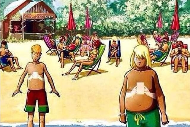 adiccion-smartphone-playa