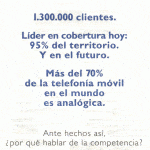 La realidad de MoviLine en 1996