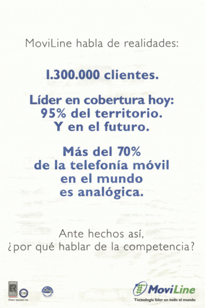 La realidad de MoviLine en 1996