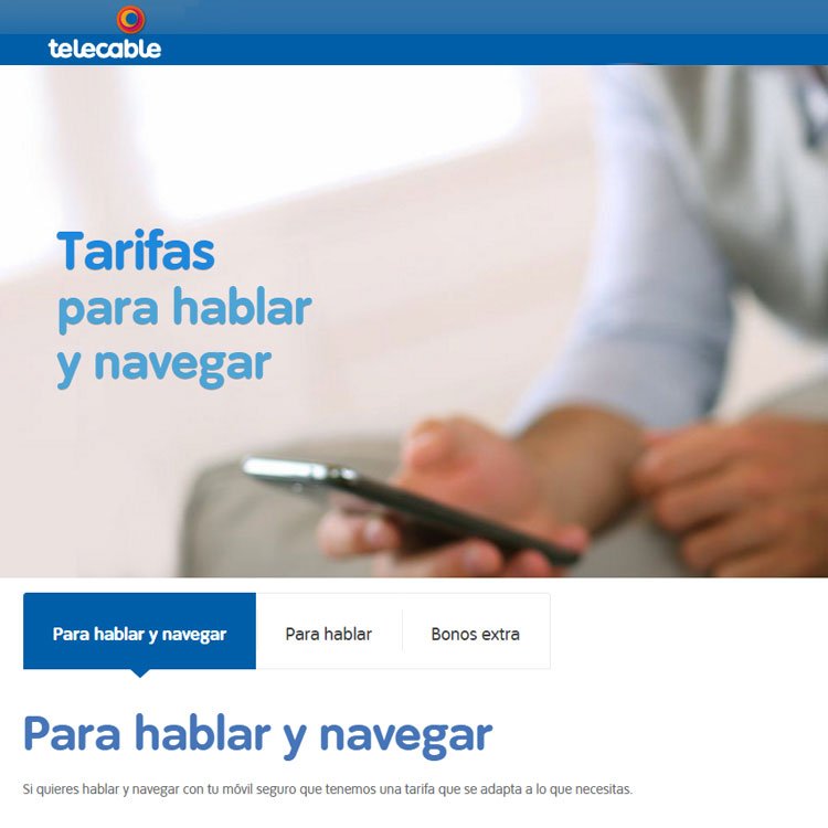 nuevas tarifas móviles de Telecable