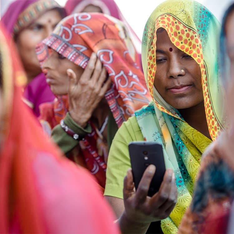 teléfono móvil en India