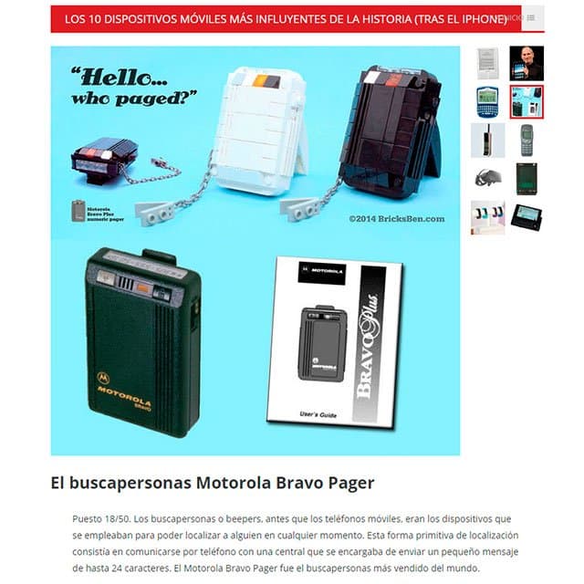 fotogalería de los 10 dispositivos móviles más influyentes