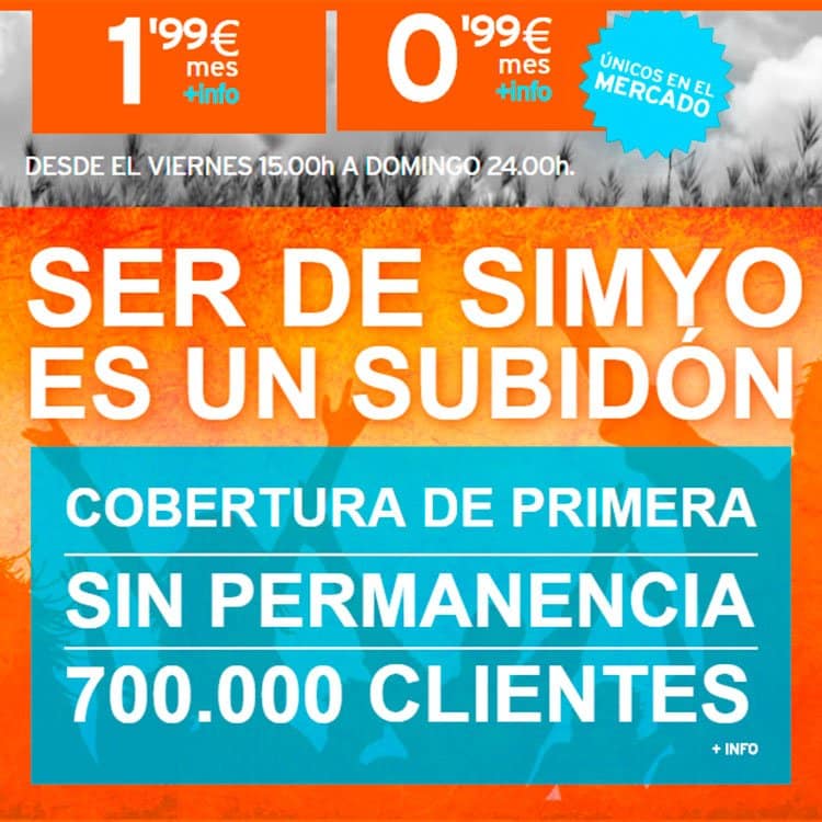 tarifas a la carta de Simyo