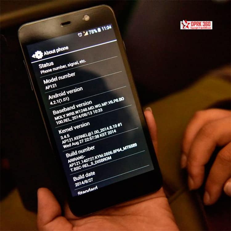 smartphones de Corea del Norte