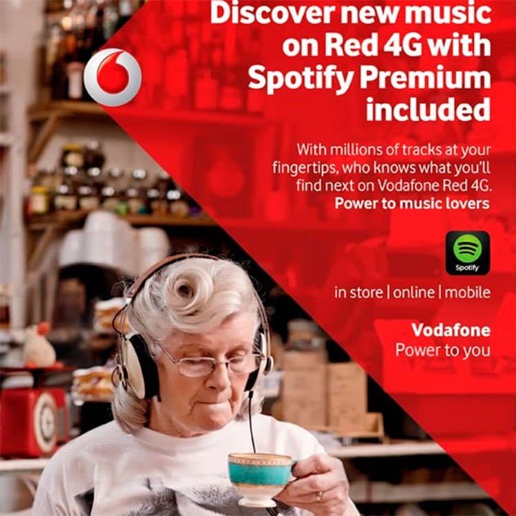 Spotify con Vodafone