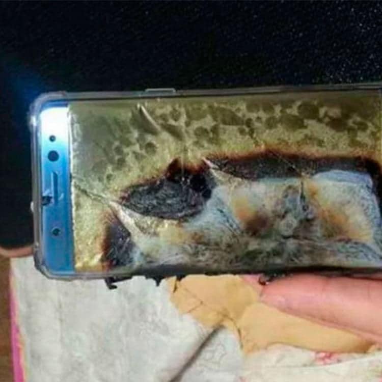Samsung Galaxy Note 7 que explotan