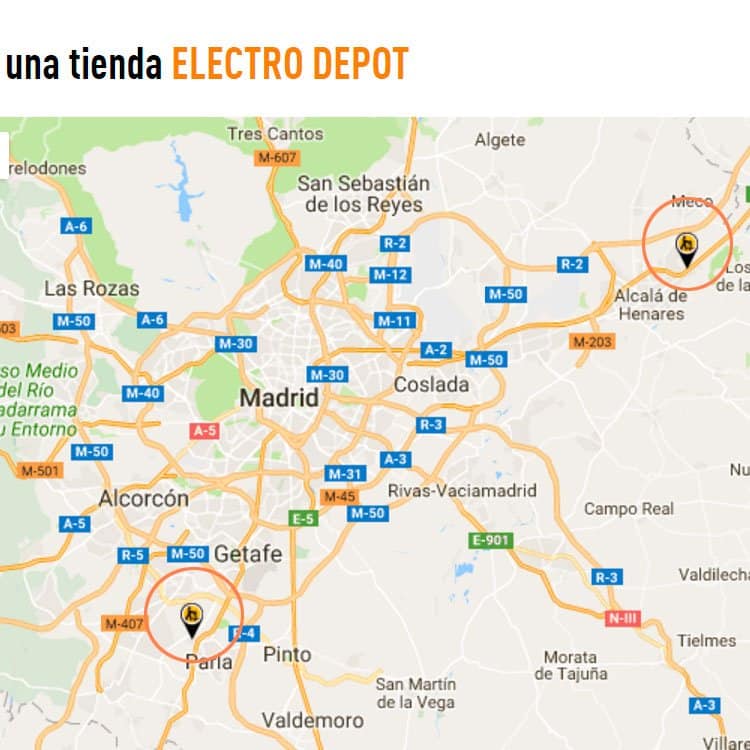 tiendas Electro-Dépôt en España