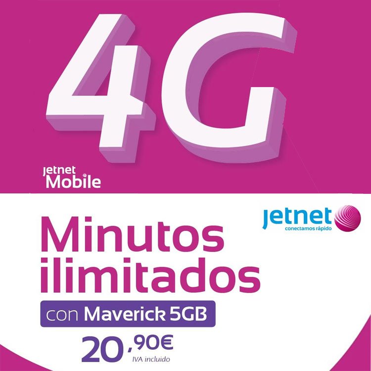 tarifa Jetnet Maverick 5GB