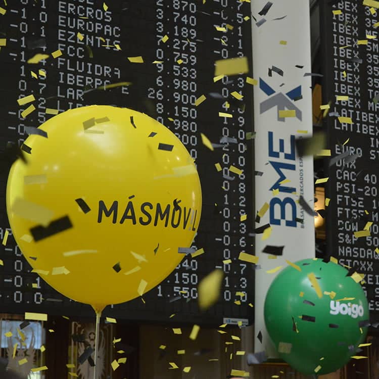 Masmóvil en la Bolsa