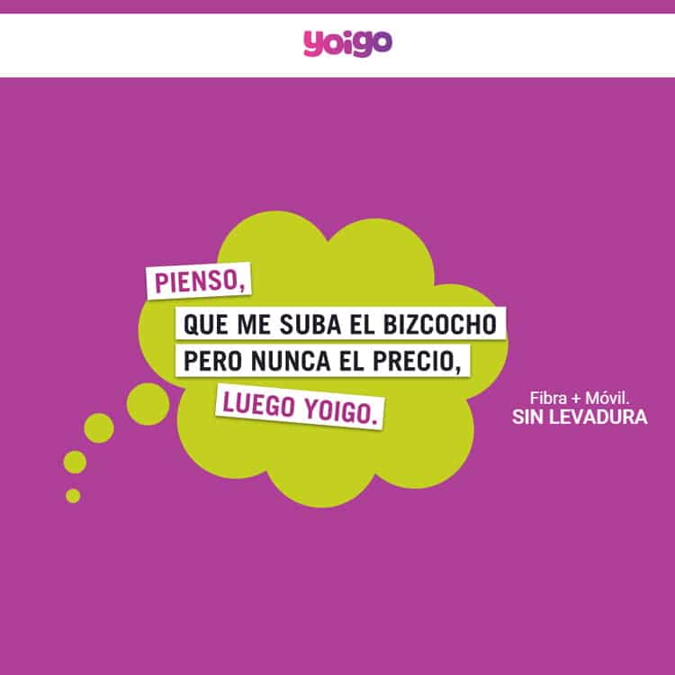 Yoigo asegura que nunca sube los precios