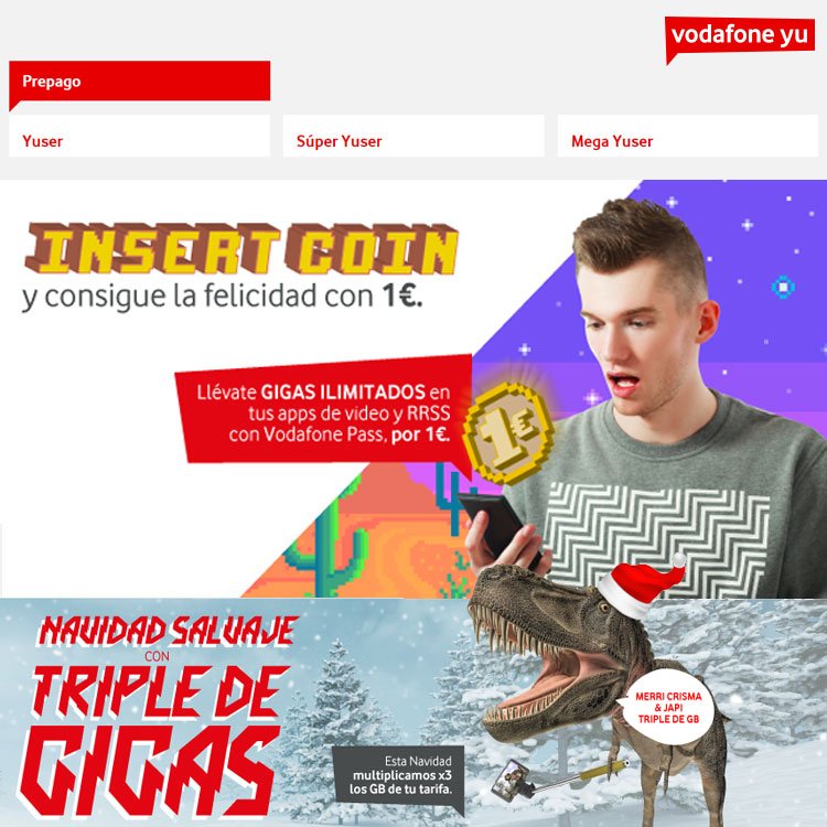 oferta de Pass en Vodafone Yu prepago