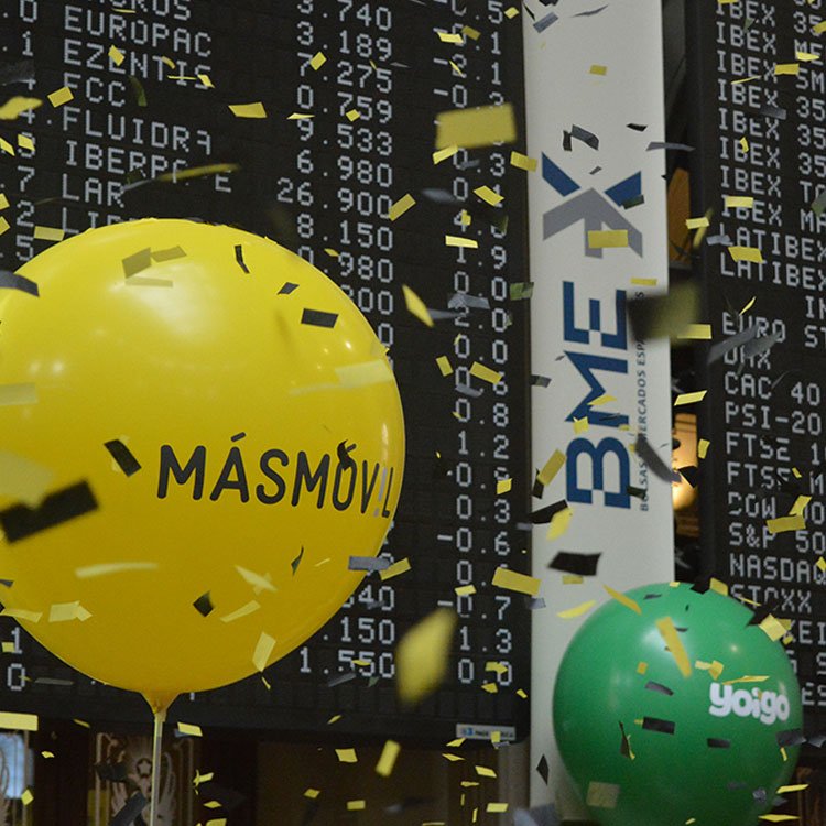 El grupo Masmóvil entra en el Ibex-35