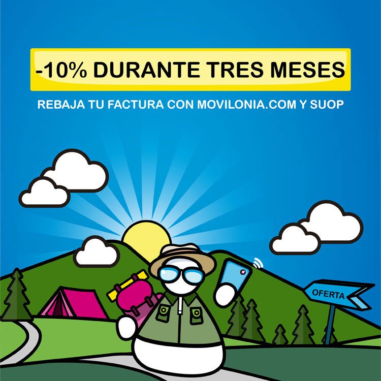 oferta de las tarifas de contrato de Suop para Movilonia.com