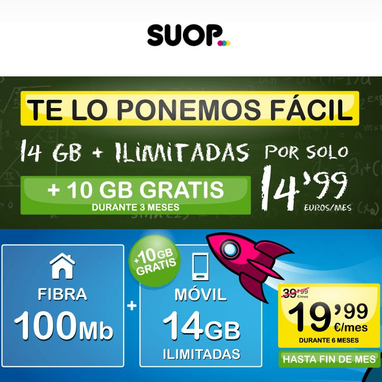 ofertas de Suop en septiembre de 2020