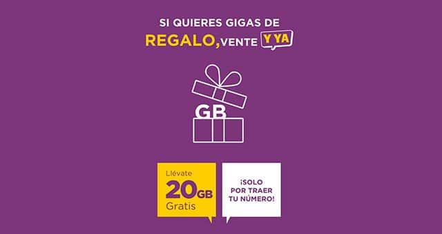 oferta llamaya 20GB