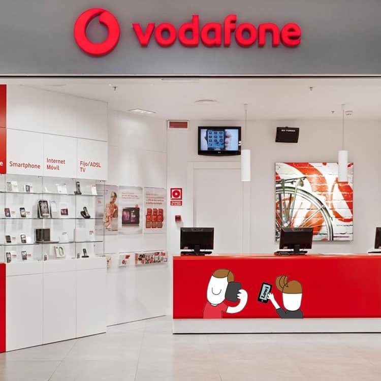 Lowi en tiendas Vodafone