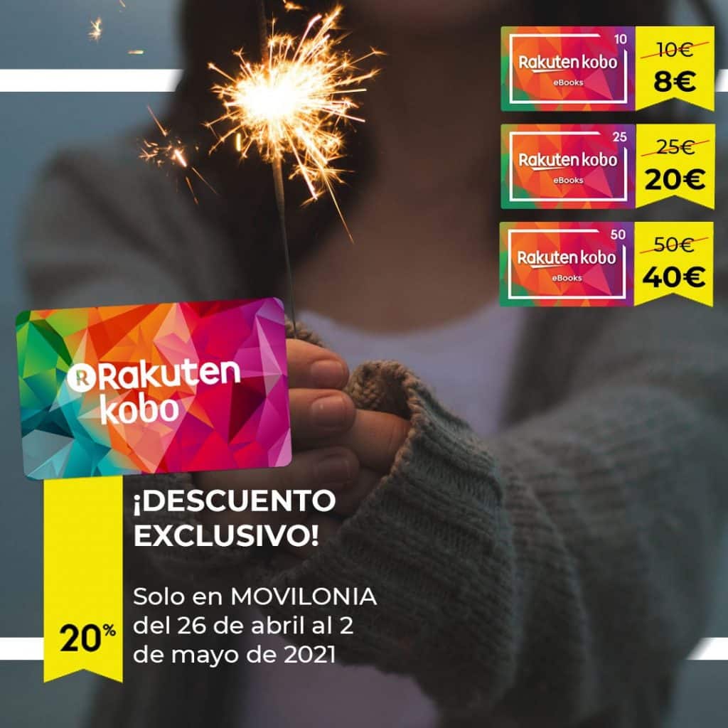 oferta Rakuten Kobo con 20% descuento