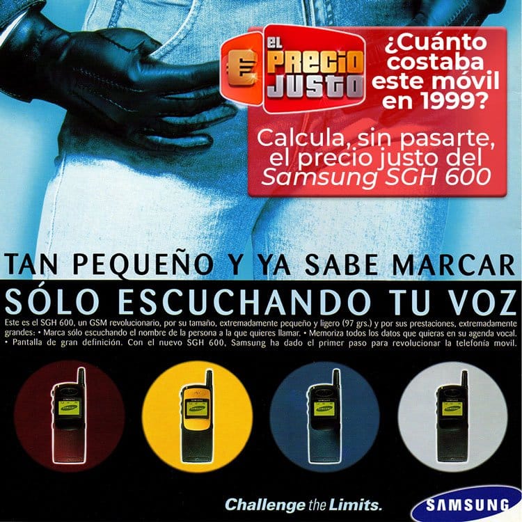 El precio justo del Samsung SGH 600