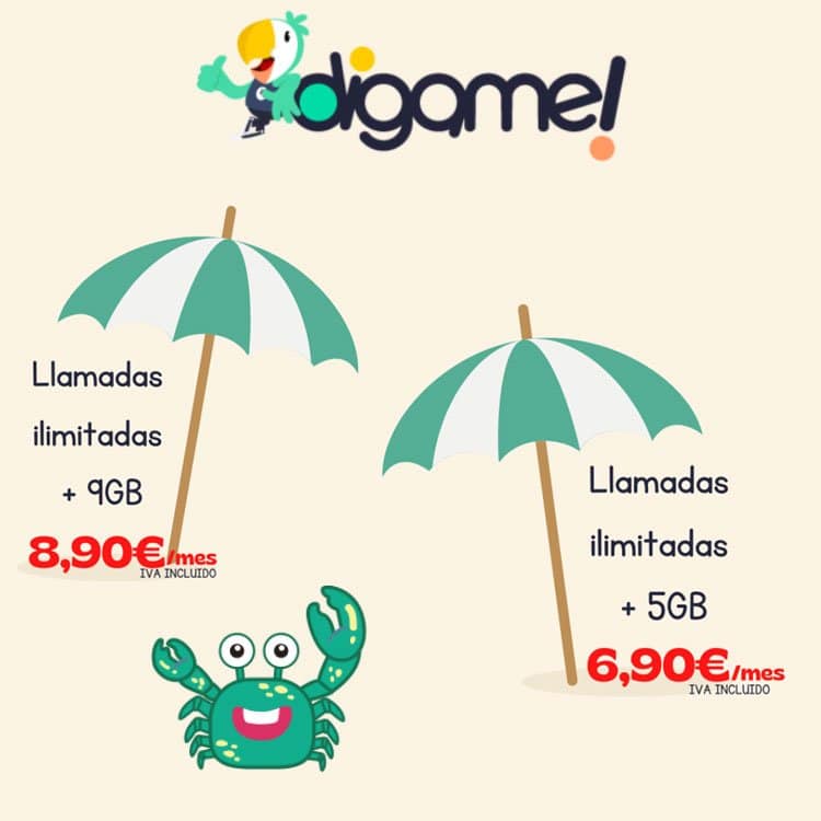 tarifas móviles baratas de Dígame! en agosto de 2021
