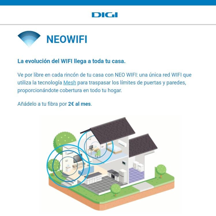 Neo WiFi de Digi, router Mesh