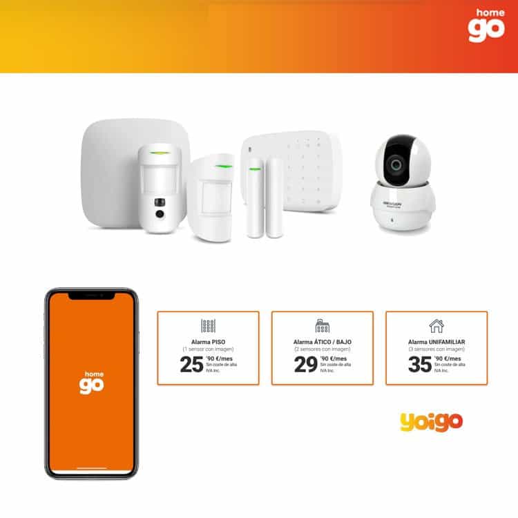 alarma conectada con la Policía Home Go de Yoigo