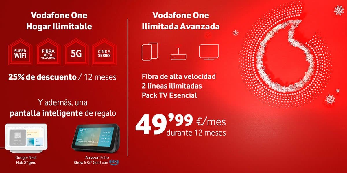 Ofertas Navidad Vodafone 2021