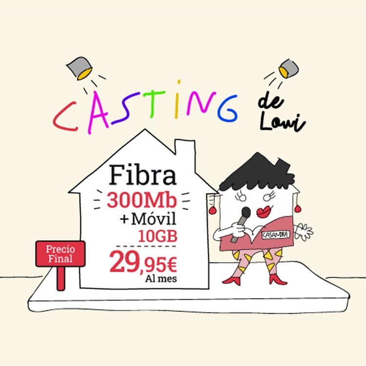 oferta de tarifa de fibra y movil de Lowi