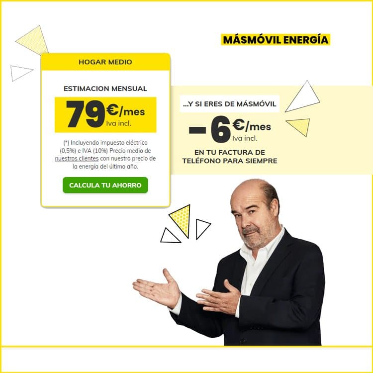 nuevas tarifas de Masmóvil Energía