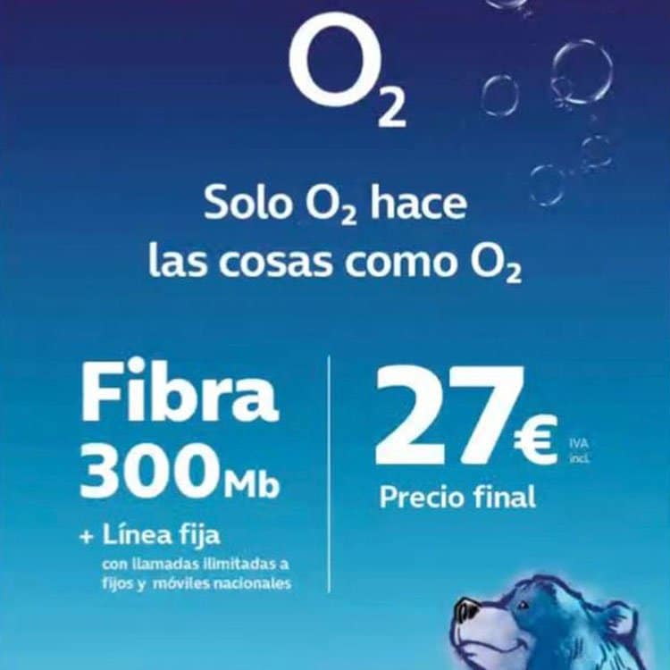 tarifa de solo fibra de O2