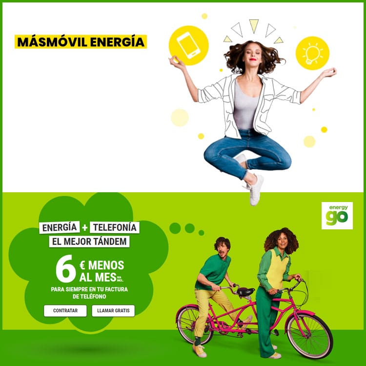 nueva tarifa fija de EnergyGO y Masmóvil Energía