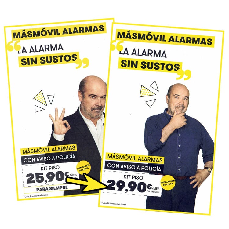 subida de precios de Masmóvil Alarmas y HomeGO de Yoigo