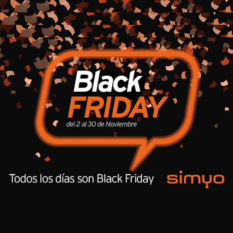 Black Friday de Simyo durante noviembre de 2022