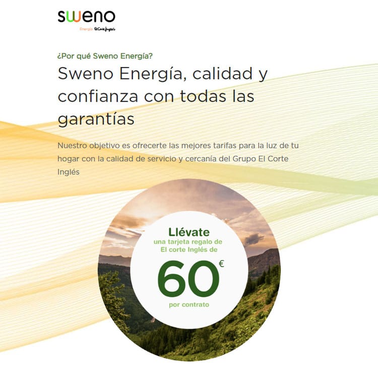 Sweno Energía, comercializadora de electricidad de El Corte Inglés