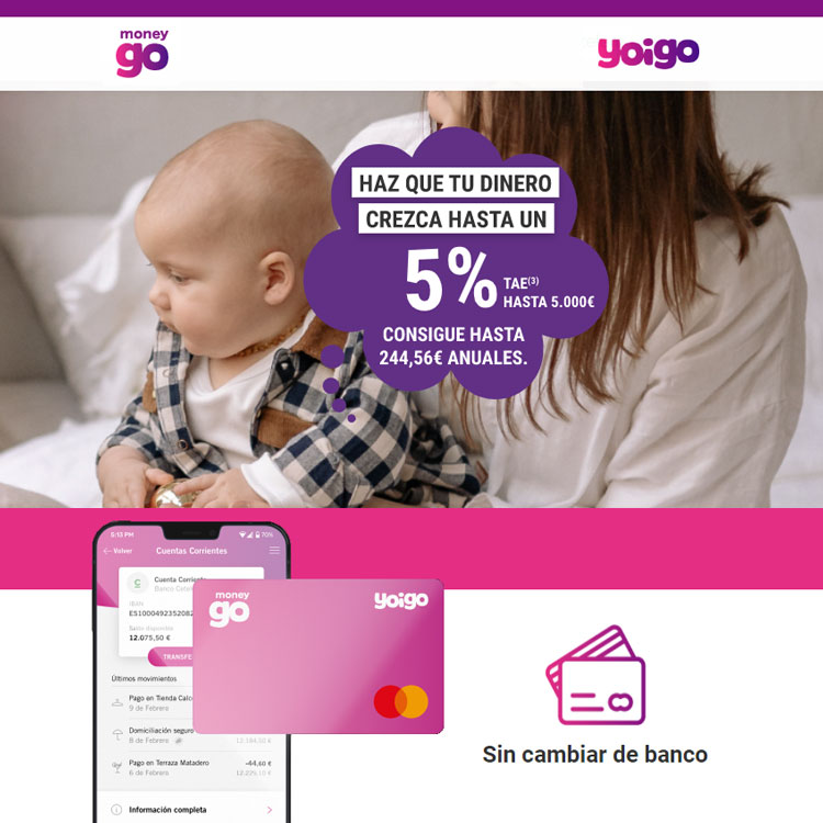 cuenta MoneyGO de Yoigo