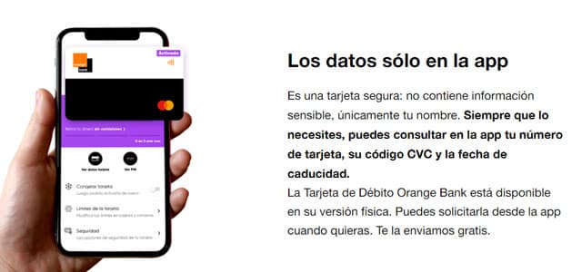 tarjeta Mastercard de Orange Bank