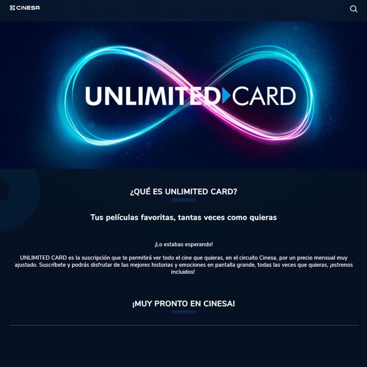 Cinesa Unlimited Card
