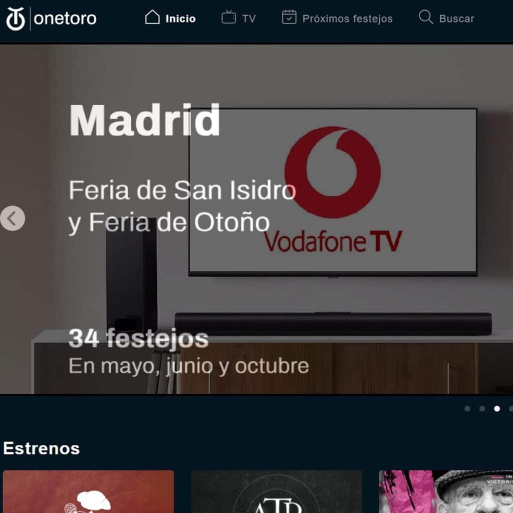 Vodafone TV con OneToro TV