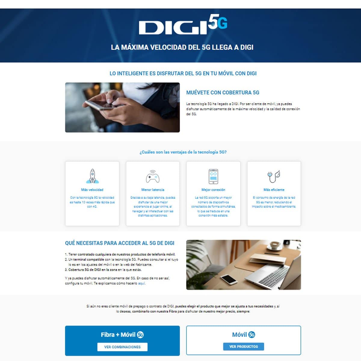 Digi activa el 5G en sus líneas móviles