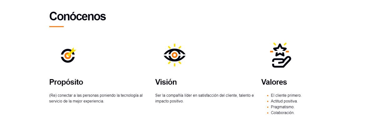 amarillo en la web Masorange.es