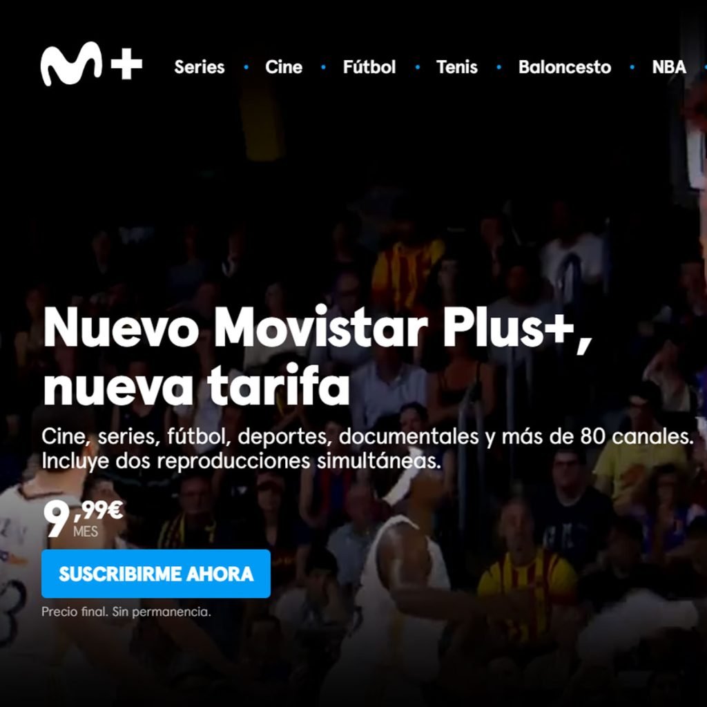 Movistar Plus+ por 9,99€/mes
