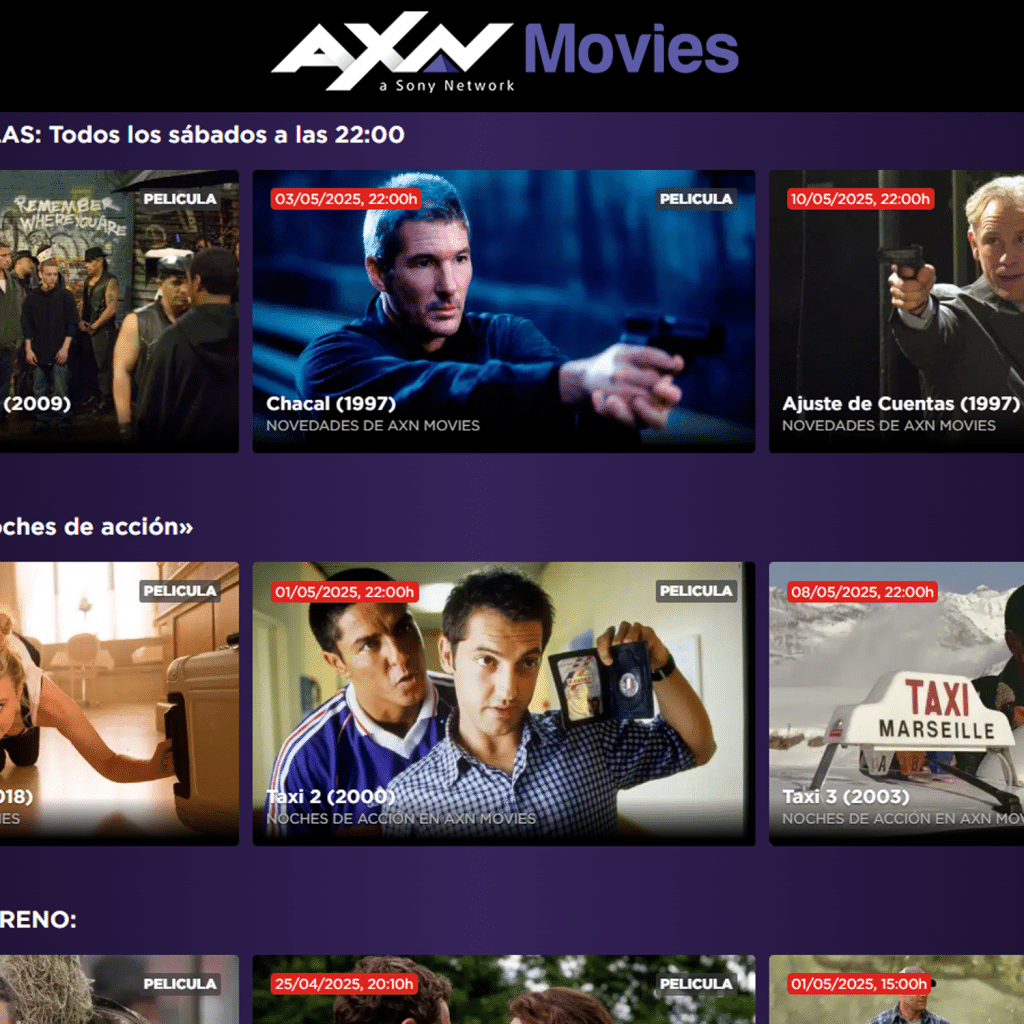 AXN Movies, gratis en Movistar Plus+