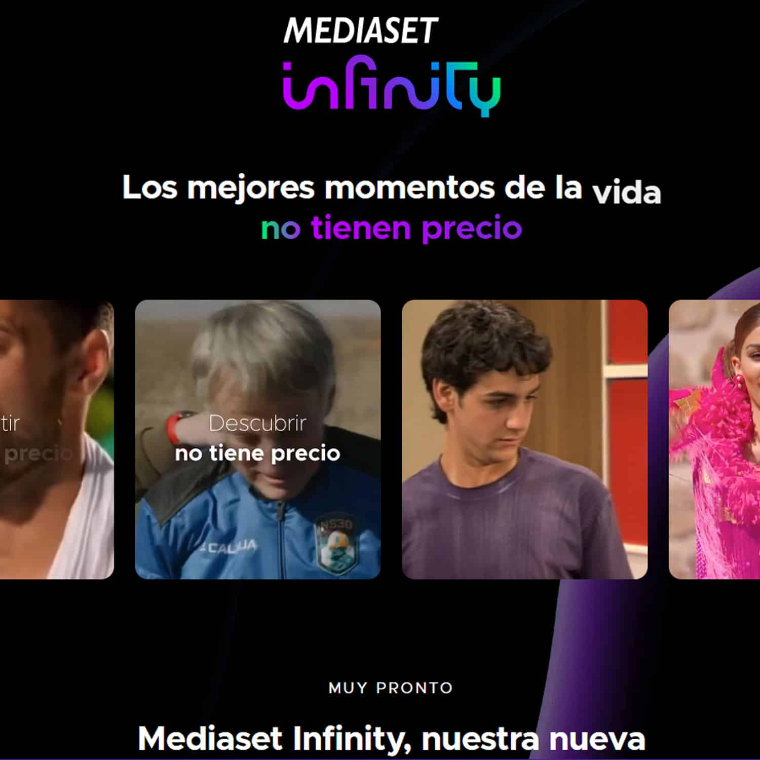 Mitele y MitelePLUS ahora son Mediaset Infinity e Infinity+