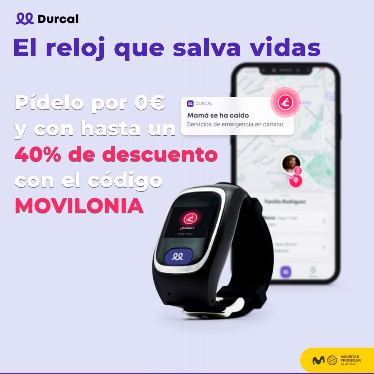 oferta exclusiva del reloj Durcal en MOVILONIA